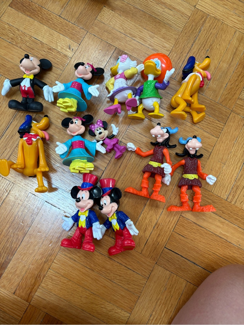 Disney Colorful Mickey & Friends Assorted Figures - Red, Yellow, Blue, Black